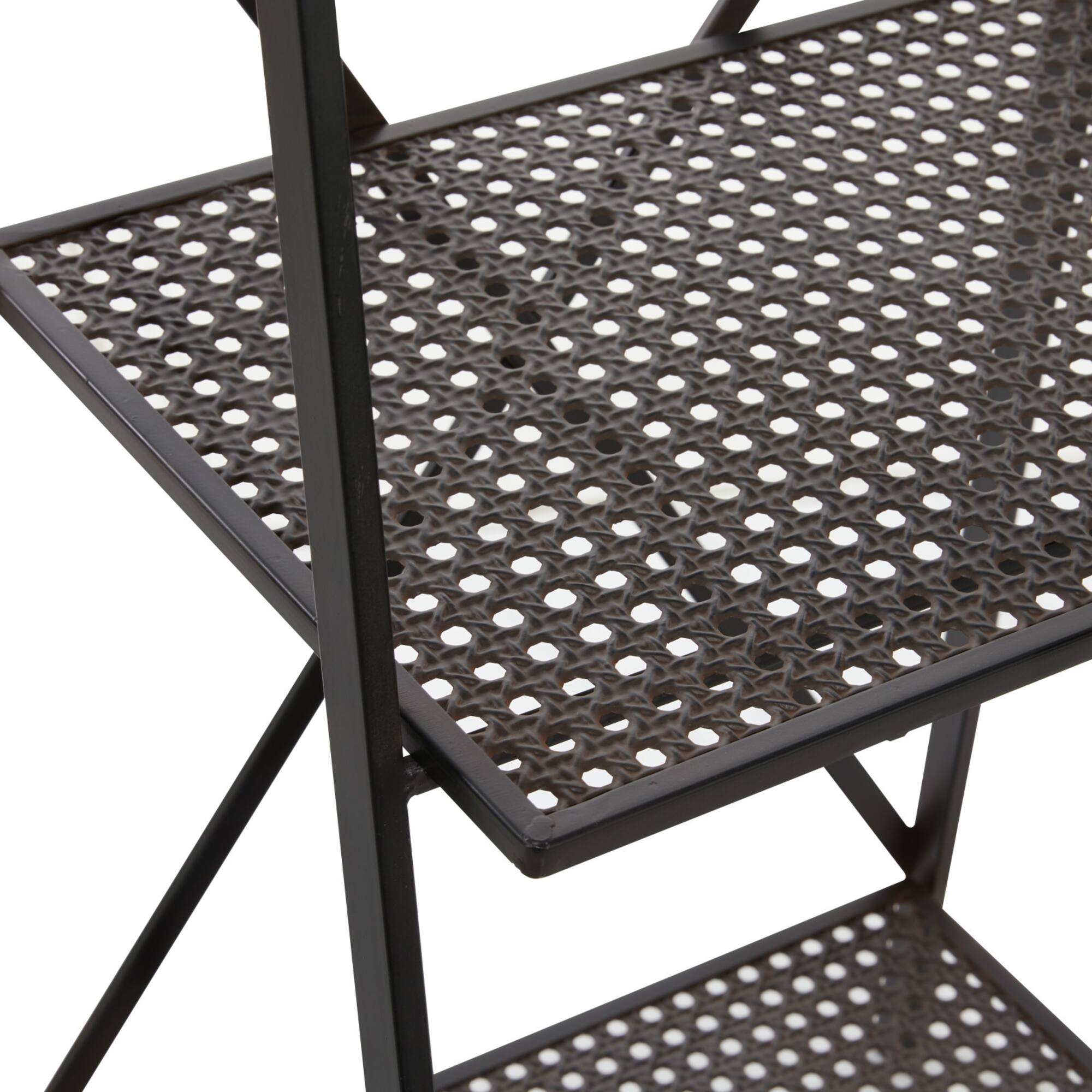 4.75ft. Black Metal Industrial Shelves
